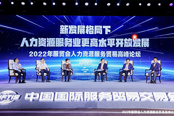 mg冰球突破董事长高勇受邀出席2022年服贸会人力资源服务商业岑岭论坛